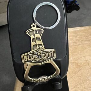 Blue point brewery keychain/bottle opener. EUC